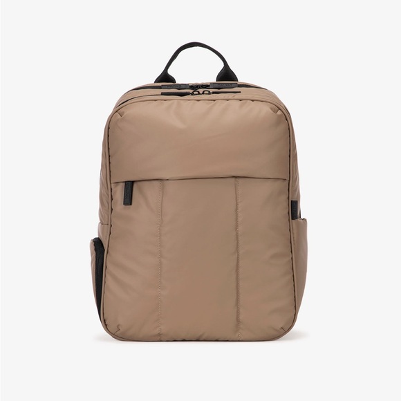Handbags - Taupe Puff Backpack